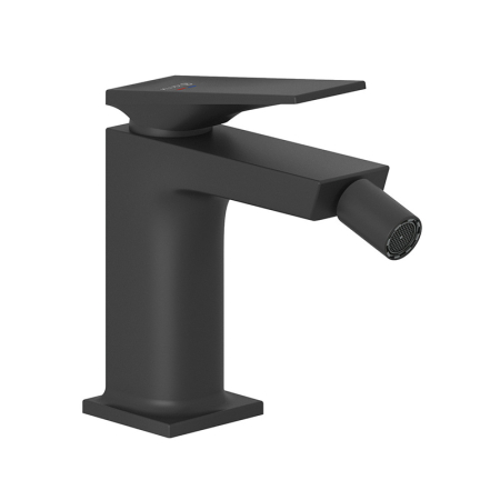 Baterii sanitare - Baterie bideu Kludi, Decus, cu ventil cu tijă, negru mat