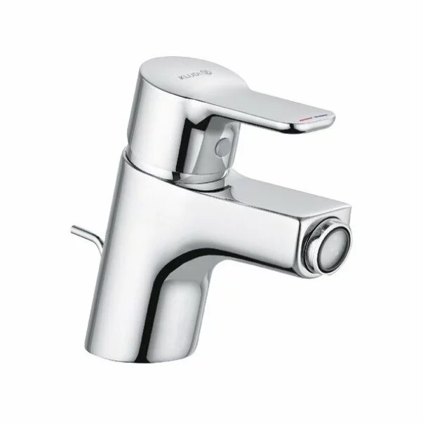 Baterii sanitare - Baterie bideu Kludi Pure&Easy cu ventil metalic pop-up