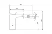 Baterie bideu Villeroy and Boch Architectura, S, 139 mm, ventil, mat, auriu, TVB12500100076 [8]