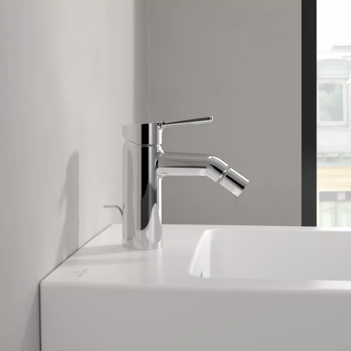 Baterie bideu Villeroy and Boch Skyla, M, 158 mm, ventil, crom, TVB11600100061 [1]