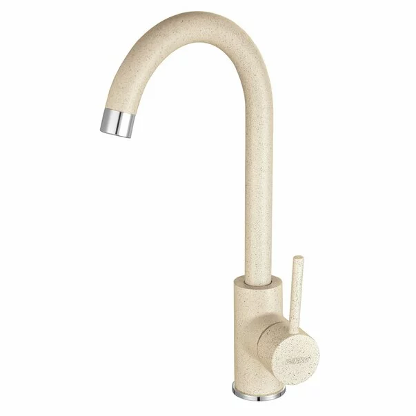 Baterie bucatarie bej mat Ferro Freya pipa curbata [1]