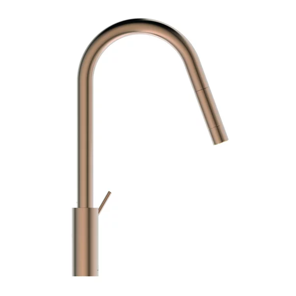 Baterie bucatarie cu dus extactibil Ideal Standard Gusto 235 cupru Sunset Rose 1 tip de jet [3]