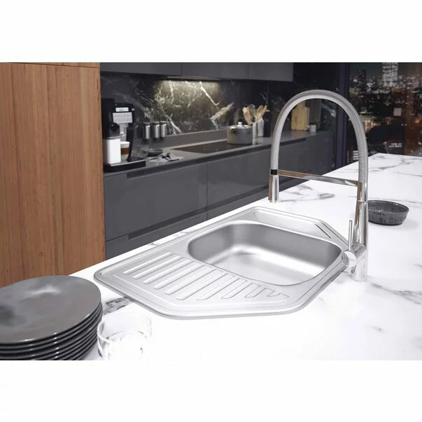 Baterie bucatarie cu dus extractibil crom Ferro Sonata [3]