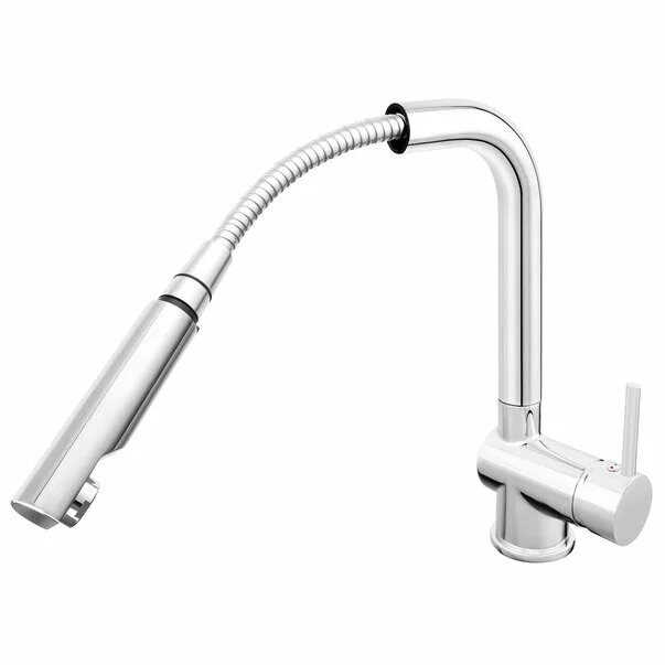 Baterii bucatarie - Baterie bucatarie cu dus extractibil crom Ferro Toledo