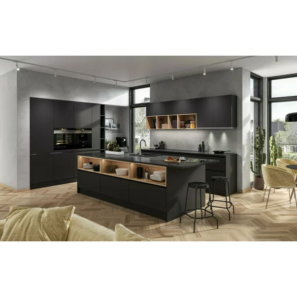 Baterie bucatarie cu pipa flexibila Ferro Zumba II negru [2]