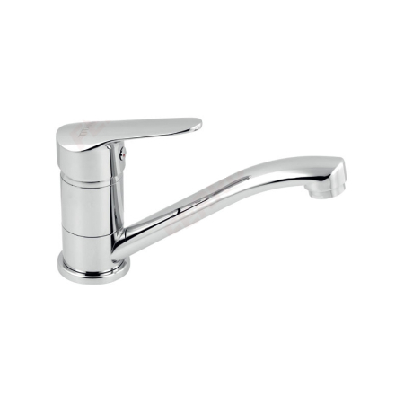 Chiuvete si baterii bucatarie - Baterie bucatarie, Ferro, Titania Iris New, pipa medie, crom