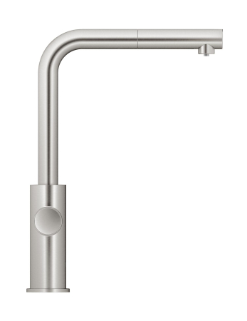 Baterie bucatarie Grohe 101072DC01, Blue Home, inalta, tip L, pentru racitor Blue Home, dus, mat, otel satinat [1]