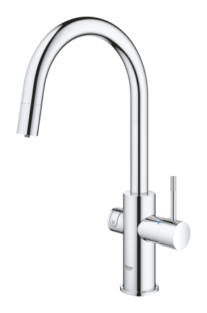 Baterie bucatarie Grohe 1010730001, 0.6 bar, 419 mm, 219 mm, 1 orificii instalare, 3 sprayuri, 150 unghi pivotare, Crom [7]