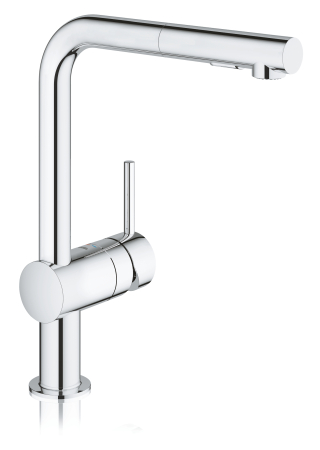 Baterie bucatarie Grohe 30274000, bucatarie Minta, tip comanda monocomanda, marime inalta, forma pipa tip l, crom [2]