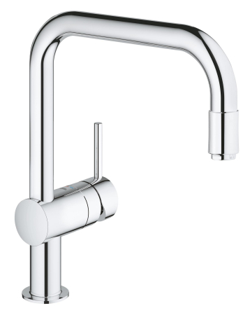 Baterii bucatarie - Baterie bucatarie Grohe 30435000, 1 bar, 328 mm, 223 mm, 1 orificii instalare, 1 sprayuri, 180 unghi pivotare, Crom