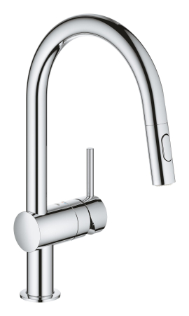 Baterii bucatarie - Baterie bucatarie Grohe 30438000, 1 bar, 379 mm, 223 mm, 1 orificii instalare, 2 sprayuri, 180 unghi pivotare, Crom