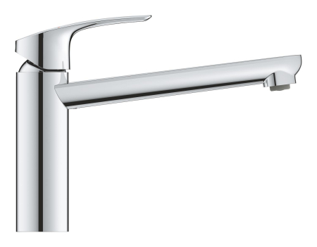 Baterie bucatarie Grohe 30464000, Via, tip comanda monocomanda, marime medie, forma pipa tip l, crom [1]