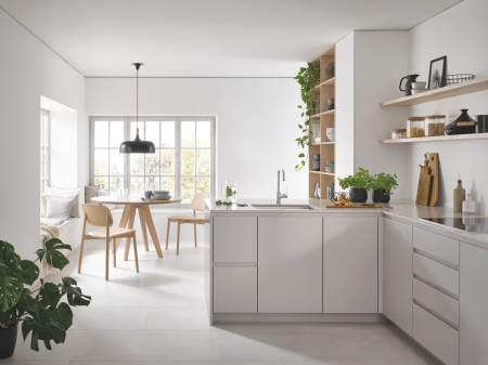 Baterie bucatarie Grohe 30470000, bucatarie Start, tip comanda monocomanda, marime inalta, forma pipa tip u, crom [8]