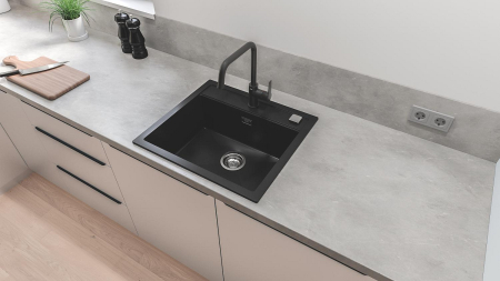 Baterie bucatarie Grohe 304702430, 1 bar, 310 mm, 228 mm, 1 orificii instalare, 1 sprayuri, 180 unghi pivotare, Negru [5]