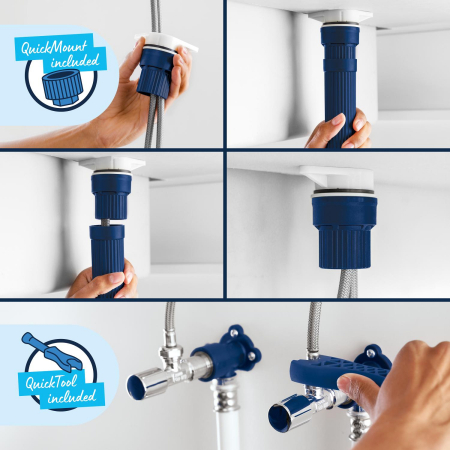Baterie bucatarie Grohe 30470GN0, Start, inalta, tip U, mat, auriu [13]