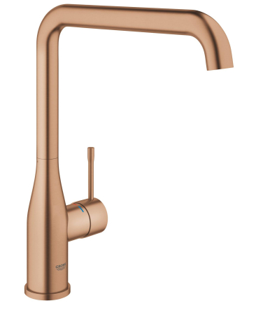 Baterii bucatarie - Baterie bucatarie Grohe 30505DL0, Essence, 3/8'', inalta, tip L, mat, cupru