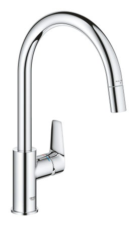 Baterii bucatarie - Baterie bucatarie Grohe 30550000, 1 bar, 357 mm, 215 mm, 1 orificii instalare, 1 sprayuri, 180 unghi pivotare, Crom