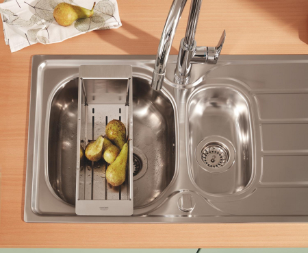 Baterie bucatarie Grohe 30550000, 1 bar, 357 mm, 215 mm, 1 orificii instalare, 1 sprayuri, 180 unghi pivotare, Crom [4]