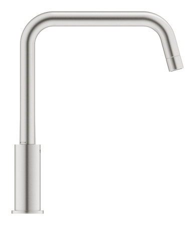 Baterie bucatarie Grohe 30568DC0, Via, inalta, tip U, mat, otel satinat [3]