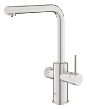 Baterie bucatarie Grohe 30590DC0, 1 bar, 367 mm, 223 mm, 1 orificii instalare, 2 sprayuri, Otel satinat [1]