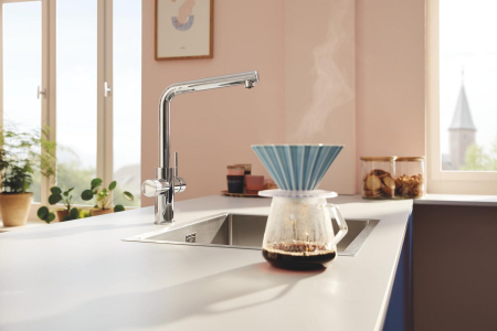 Baterie bucatarie Grohe 30600000, 1 bar, 367 mm, 223 mm, 1 orificii instalare, 2 sprayuri, 180 unghi pivotare, Crom [1]