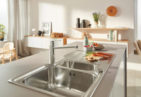 Baterie bucatarie Grohe 30610000, 1 bar, 207 mm, 221 mm, 1 orificii instalare, 1 sprayuri, 360 unghi pivotare, Crom [4]