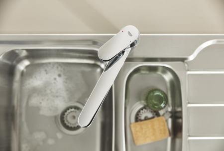 Baterie bucatarie Grohe 30610000, 1 bar, 207 mm, 221 mm, 1 orificii instalare, 1 sprayuri, 360 unghi pivotare, Crom [3]