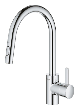 Baterie bucatarie Grohe 30612000, 1 bar, 381 mm, 223 mm, 1 orificii instalare, 2 sprayuri, 180 unghi pivotare, Crom [1]