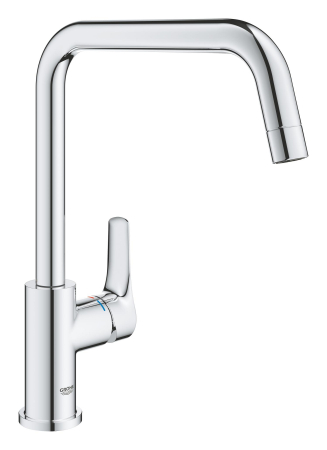 Baie - Baterie bucatarie Grohe 30618000, Eurosmart, tip comanda monocomanda, marime inalta, forma pipa tip u, crom