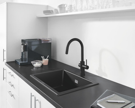 Baterie bucatarie Grohe 31323KS2, Blue Professional, inalta, tip C, filtrare, apa carbogazoasa, include racitor, mat [1]