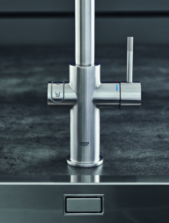 Baterie bucatarie Grohe 31456DC1, Blue Home, inalta, tip U, filtrare, CO2, racire, mat, otel satinat [2]