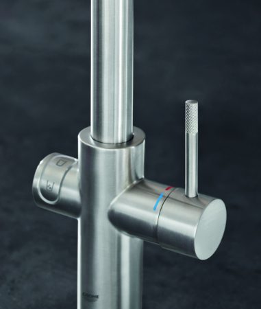 Baterie bucatarie Grohe 31456DC1, Blue Home, inalta, tip U, filtrare, CO2, racire, mat, otel satinat [3]