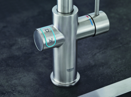 Baterie bucatarie Grohe 31456DC1, Blue Home, inalta, tip U, filtrare, CO2, racire, mat, otel satinat [4]