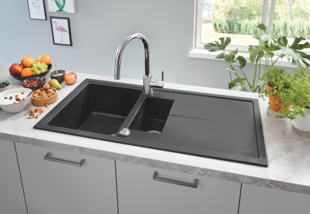 Baterie bucatarie Grohe 31483002, 1 bar, 381 mm, 223 mm, 1 orificii instalare, 2 sprayuri, 360 unghi pivotare, Crom [2]