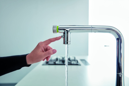 Baterie bucatarie Grohe 31886000, 1 bar, 376 mm, 200 mm, 1 orificii instalare, 2 sprayuri, 180 unghi pivotare, Crom [13]