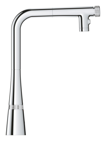 Baterie bucatarie Grohe 31888000, 1 bar, 376 mm, 200 mm, 1 orificii instalare, 2 sprayuri, 180 unghi pivotare, Crom [15]
