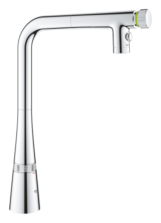 Baterie bucatarie Grohe 31888000, 1 bar, 376 mm, 200 mm, 1 orificii instalare, 2 sprayuri, 180 unghi pivotare, Crom [13]