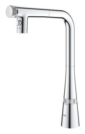 Baterie bucatarie Grohe 31888000, 1 bar, 376 mm, 200 mm, 1 orificii instalare, 2 sprayuri, 180 unghi pivotare, Crom [16]