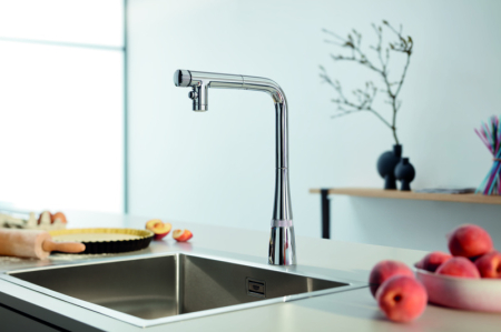Baterie bucatarie Grohe 31888000, 1 bar, 376 mm, 200 mm, 1 orificii instalare, 2 sprayuri, 180 unghi pivotare, Crom [2]