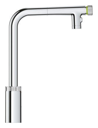 Baterie bucatarie Grohe 31889000, 0.8 bar, 373 mm, 201 mm, 1 orificii instalare, 2 sprayuri, 120 unghi pivotare, Crom [1]