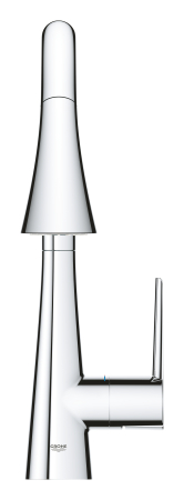 Baterie bucatarie Grohe 32294002, bucatarie Zedra, tip comanda monocomanda, marime inalta, forma pipa tip c, crom [2]