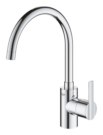 Baterie bucatarie Grohe 32670002, Feel, tip comanda monocomanda, marime inalta, forma pipa tip c, crom [1]