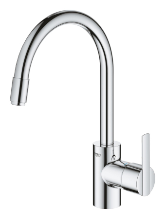 Baterie bucatarie Grohe 32671002, 0.8 bar, 360 mm, 215 mm, 1 orificii instalare, 1 sprayuri, 360 unghi pivotare, Crom [1]