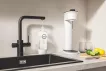 Baterie bucatarie Grohe Blue Pure Minta, inalta, tip L, dus extractabil, filtrare, necesita filtru, mat, negru, 30590KF0 [4]