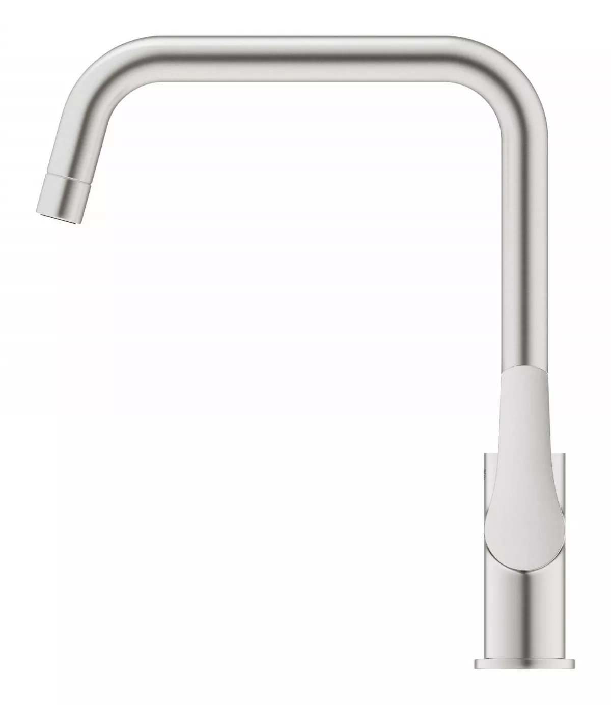 Baterie bucatarie Grohe Eurosmart, inalta, tip U, mat, otel satinat, 30567DC0 [5]