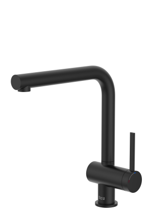 Baterii bucatarie - Baterie bucatarie Roca A5A831FNB0, 0.8 bar, 297 mm, 225 mm, 1 orificii instalare, 1 sprayuri, 180 unghi pivotare, Negru
