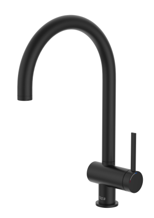 Baterii bucatarie - Baterie bucatarie Roca A5A841FNB0, 0.8 bar, 400 mm, 225 mm, 1 orificii instalare, 1 sprayuri, 180 unghi pivotare, Negru