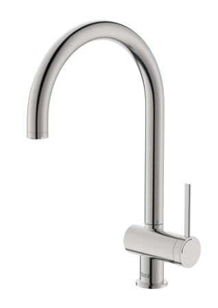 Baterii bucatarie - Baterie bucatarie Roca A5A841FSM0, 0.8 bar, 400 mm, 225 mm, 1 orificii instalare, 1 sprayuri, Otel satinat
