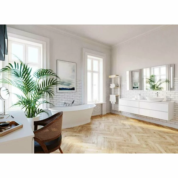 Baterie cada - dus cu 4 piese Ferro Square crom [2]