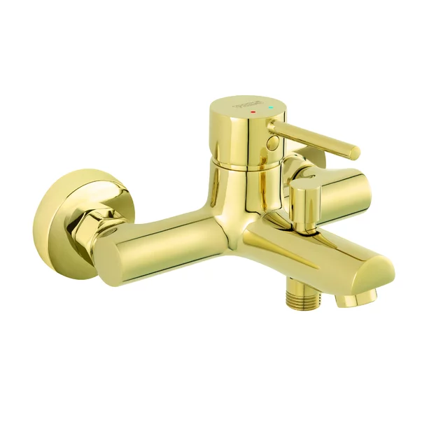 Baterii cada si dus - Baterie cada dus Ferro Fiesta auriu lucios monocomanda